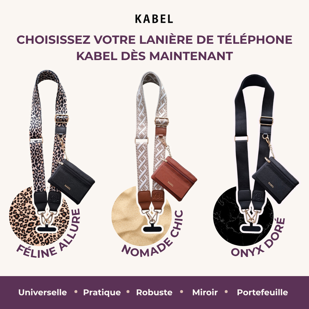 Lanières de téléphone portable multi-usages