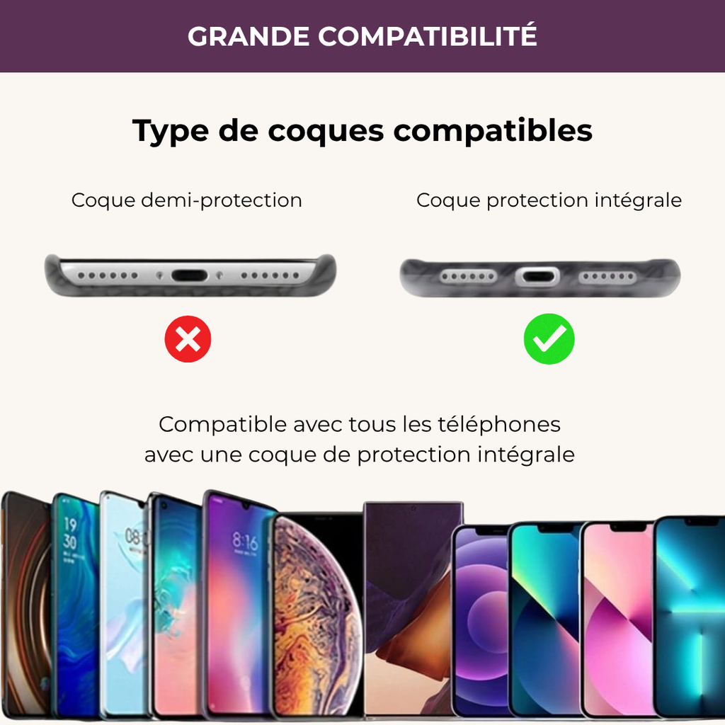Lanière de téléphone portable multi-usages