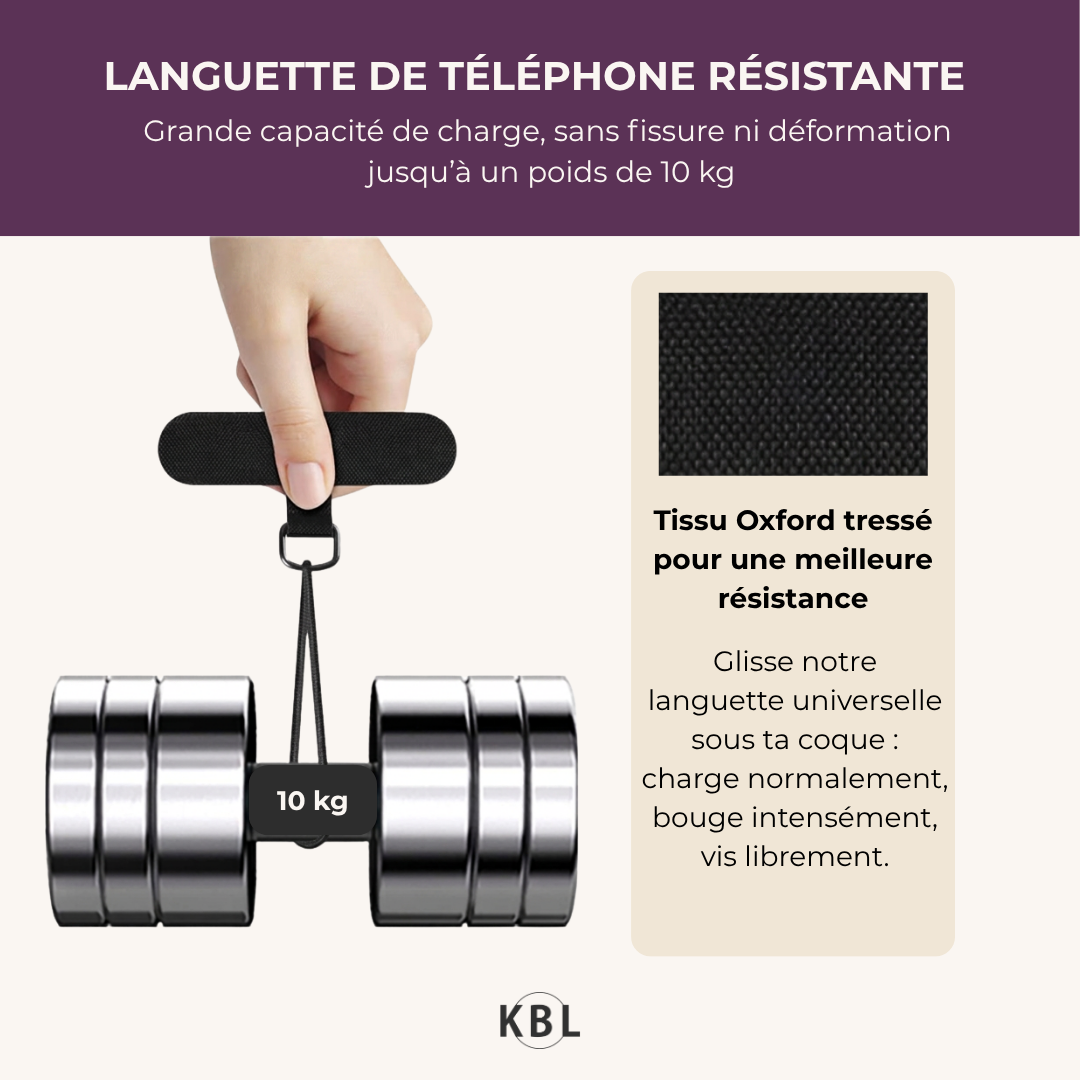 Lanière de téléphone portable multi-usages