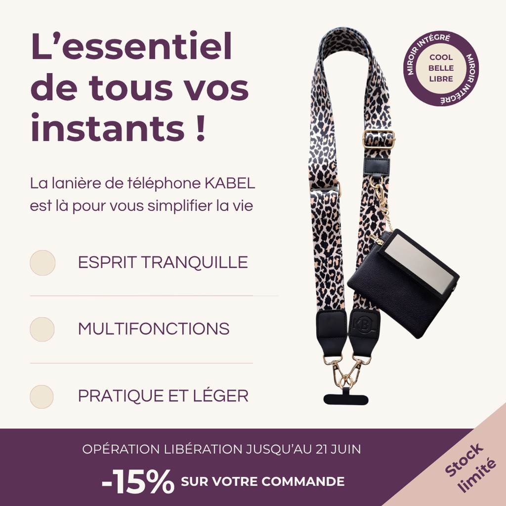 Lanière de téléphone portable multi-usages