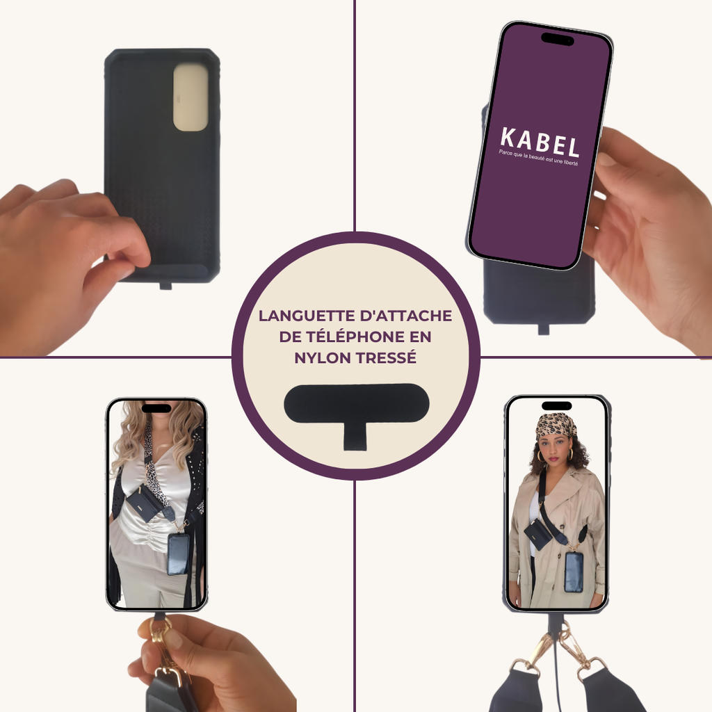 Lanière de téléphone portable multi-usages